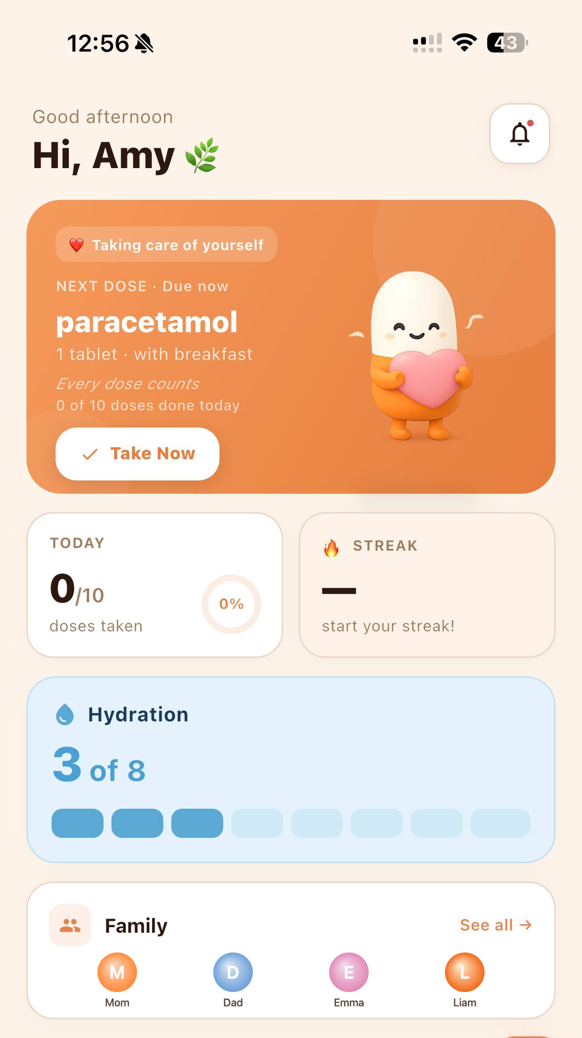 Dosely dashboard overview